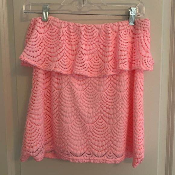 Lilly Pulitzer La Fortuna Lace Off Shoulder Top - Picture 2 of 2